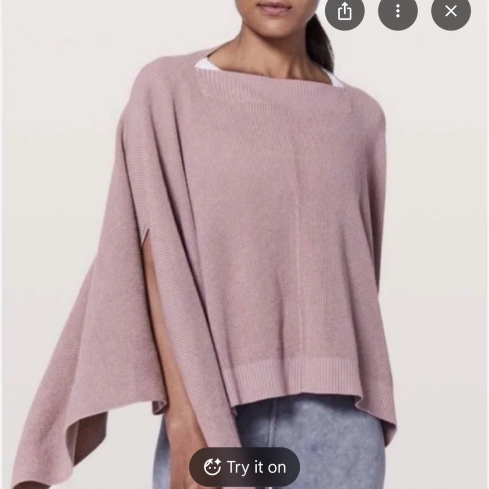 lululemon athletica Mauve Sweater Poncho